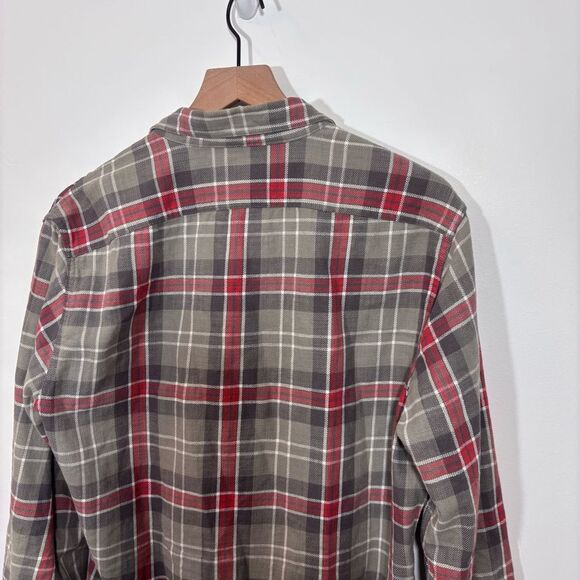 J. Crew Men’s Flannel Classic Plaid Button Down Medium Twill Lumberjack AZ428 - Picture 8 of 14